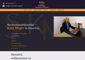 Webdesign, Homepage Referenzen Glauchau, Rechtsanwalt Knut Mager