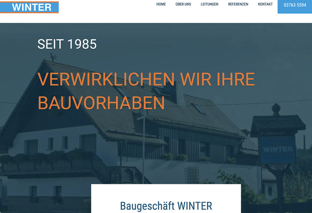 Referenzen Webdesign Bazgeschäft Winter
